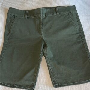 LOFT Olive Green Bermuda Shorts ~ Petite~ Size 12P